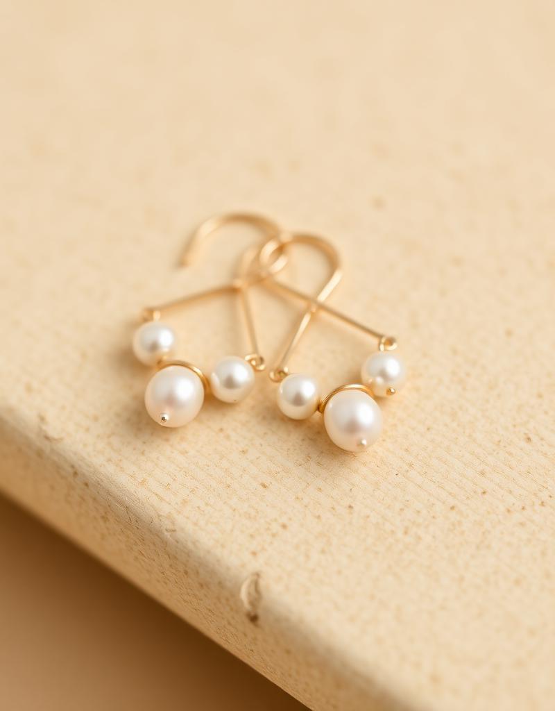 Pearl drop earrings