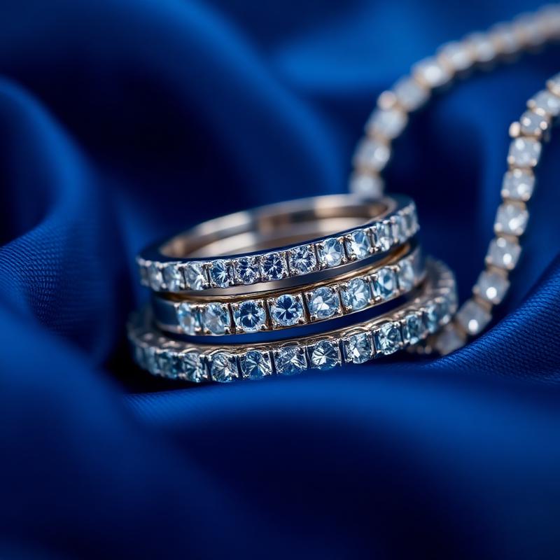 Stacked diamond bands